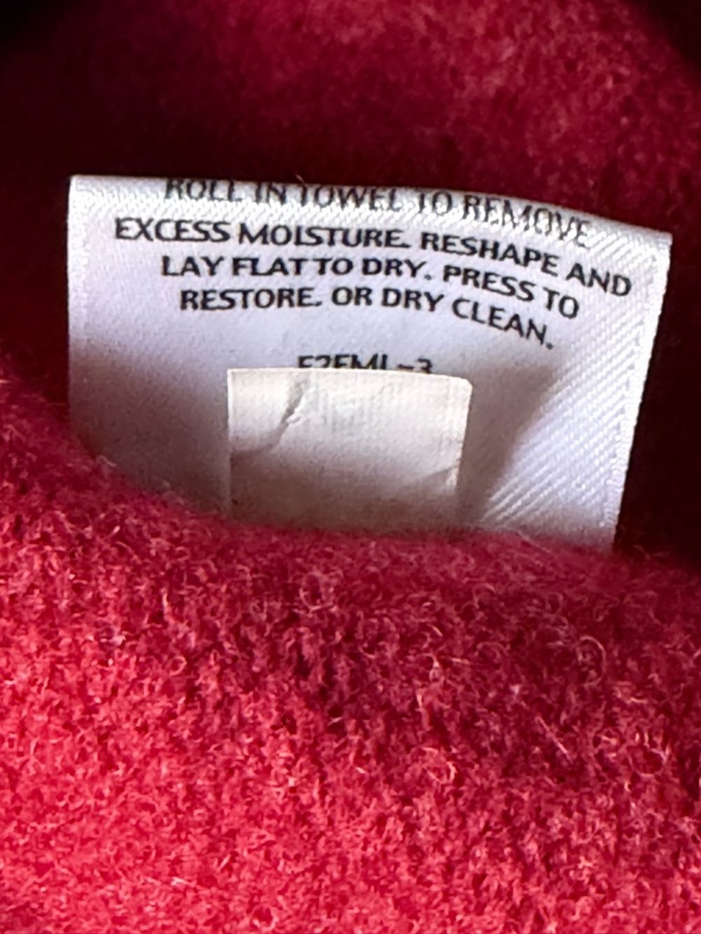 Eileen Fisher Women's Red Wool Button-Front Wool Pea Coat Size XL 39966 - Picture 14 of 15